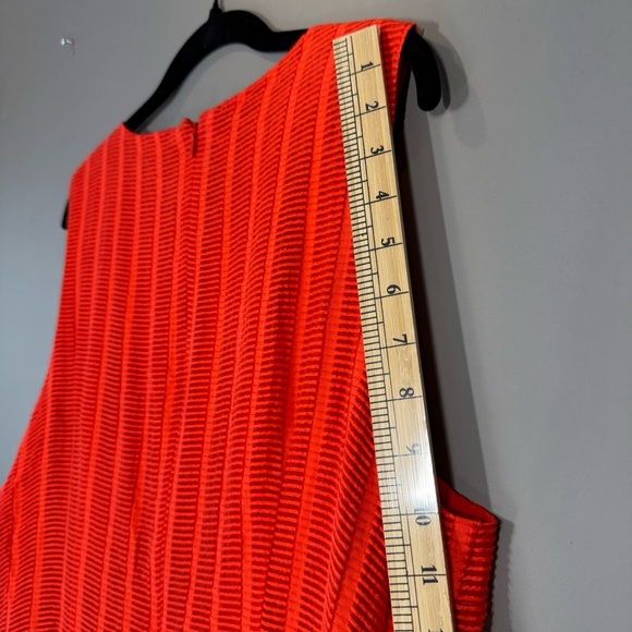 Donna Morgan “Hot Pepper” Textured Fit & Flare Dress Belted Size 16 NWT - Picture 10 of 13